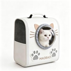 Space Capsule Cat Backpack Carrier (36×22×39cm)