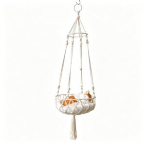 Boho Macrame Cat Hammock Swing